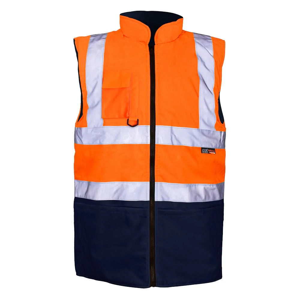 Supertouch Orange/Navy 2 Tone Bodywarmer - H110 |  Supertouch
