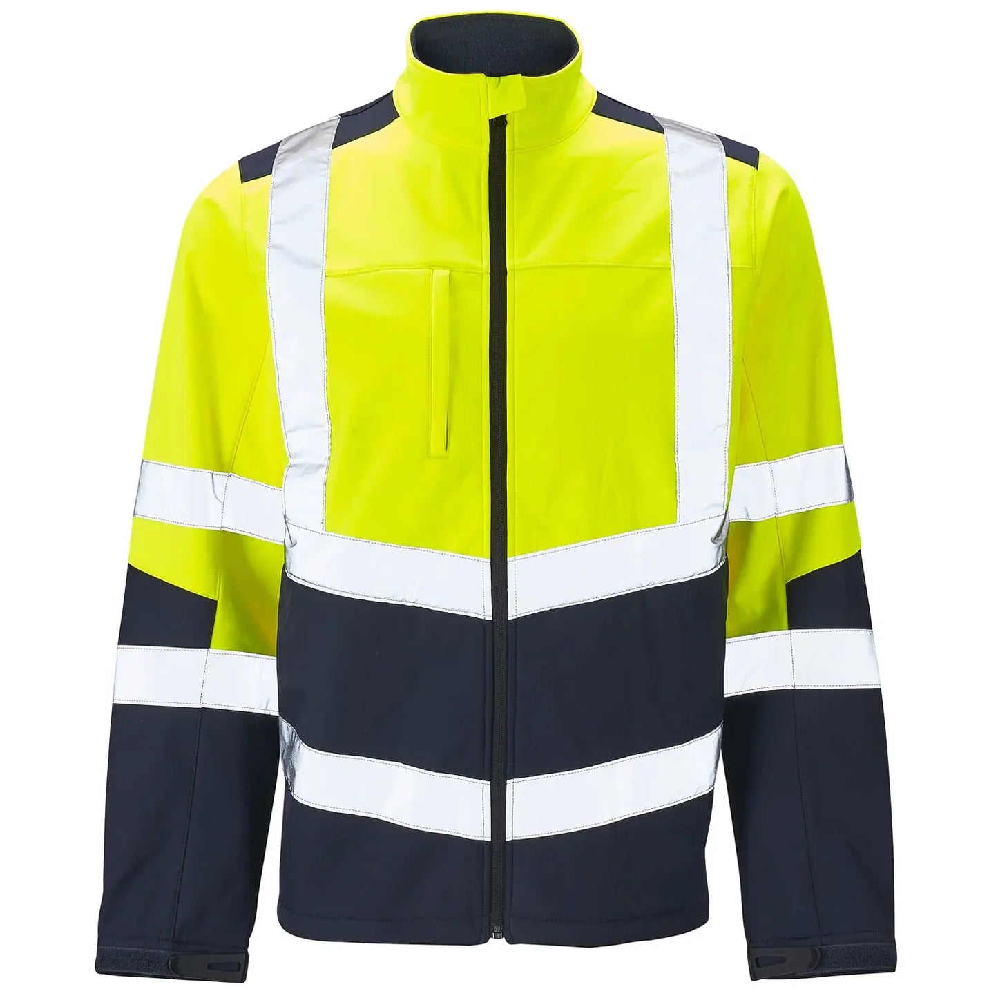 Supertouch Hi Vis 2 Tone Yellow Softshell Jacket - H141 |  Supertouch
