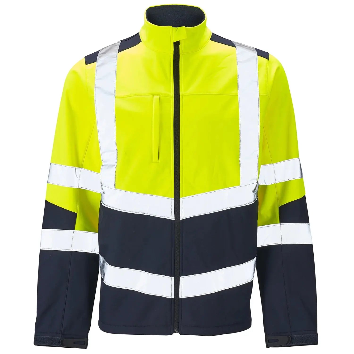 Supertouch Hi Vis 2 Tone Yellow Softshell Jacket - H141 |  Supertouch