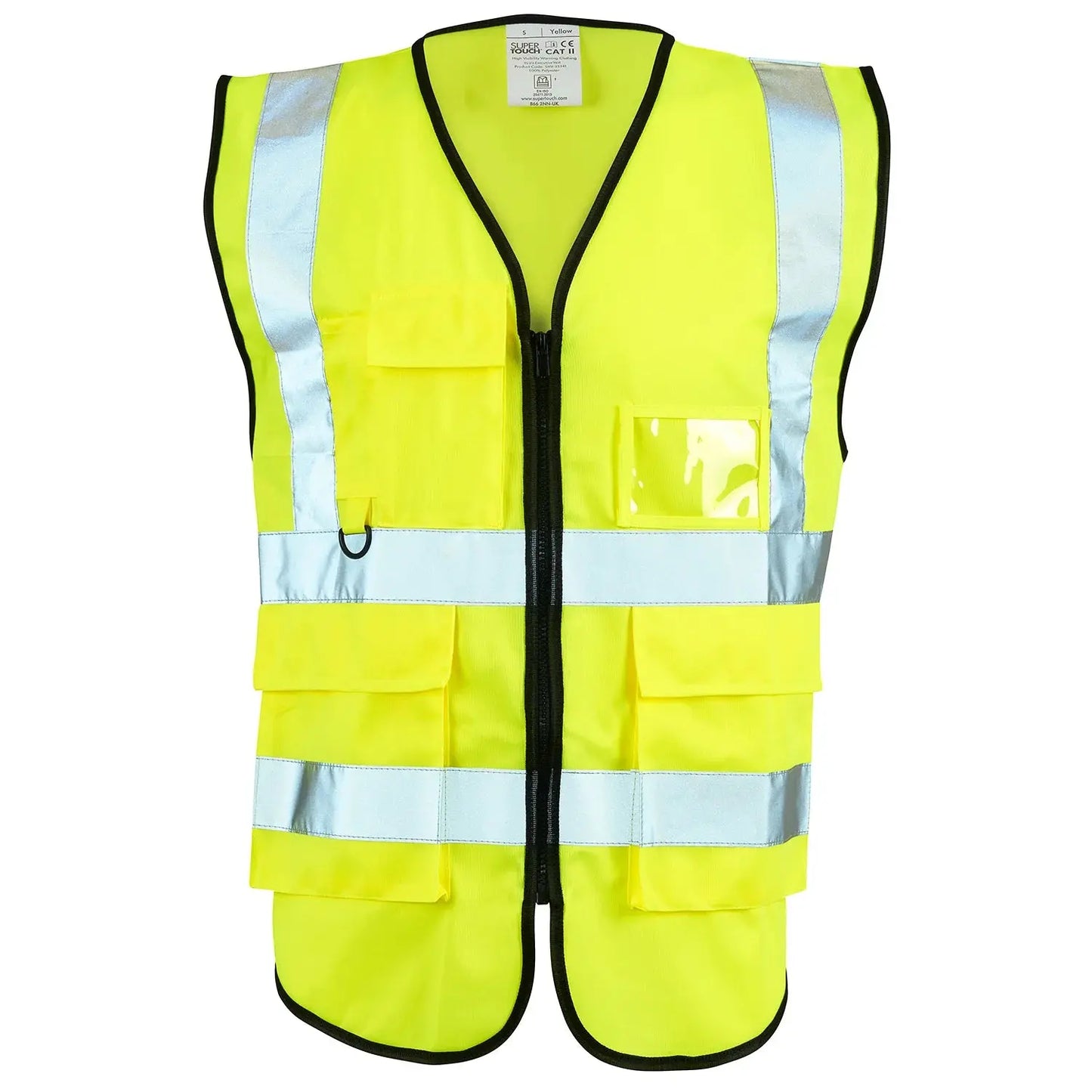 Supertouch Hi Vis Yellow Executive Vest - H114 |  Supertouch