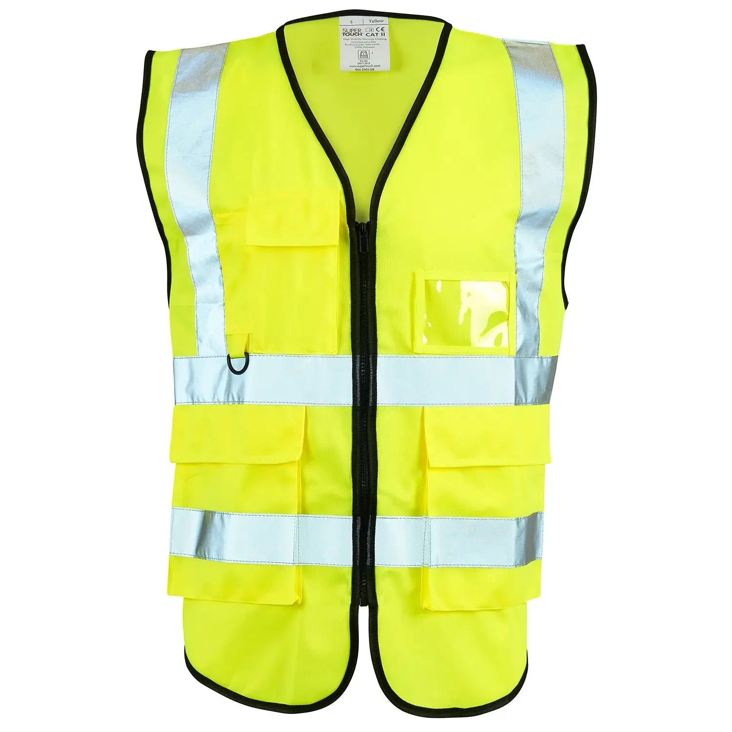 Supertouch Hi Vis Yellow Executive Vest - H114 |  Supertouch