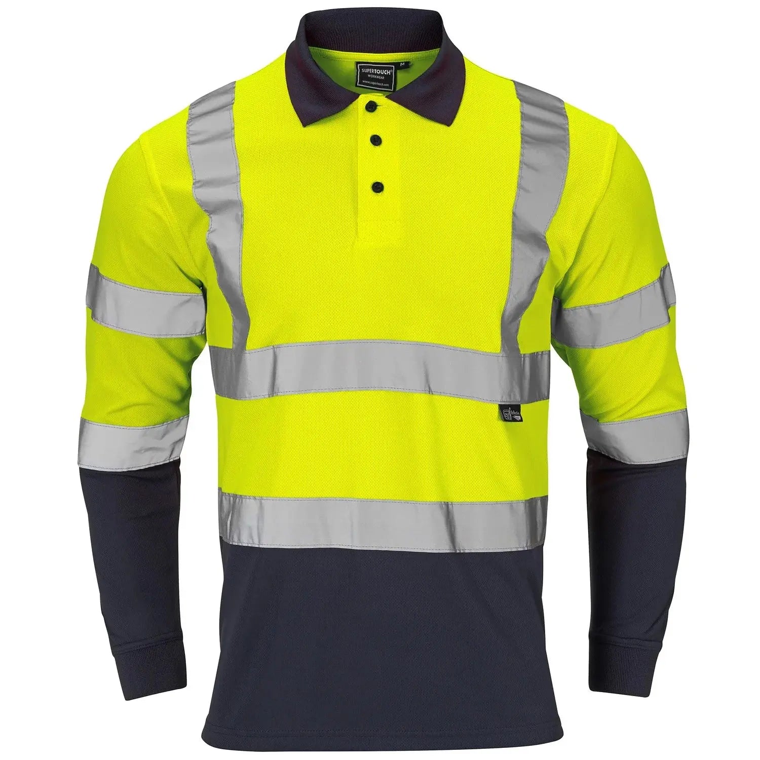 Supertouch Hi Vis 2 Tone Yellow Softshell Jacket - H136 |  Supertouch