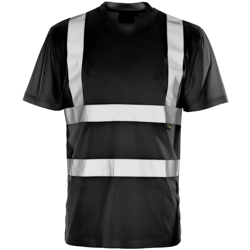 Supertouch Hi Vis Black Bird Eye T-Shirt - H118 |  Supertouch