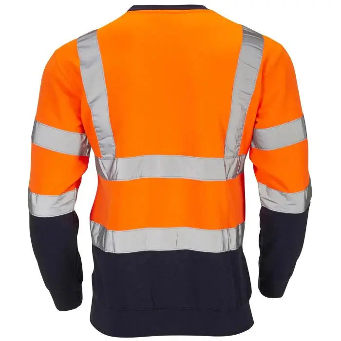 Supertouch Hi-Vis 2 Tone Orange Sweatshirt - H131 |  Supertouch