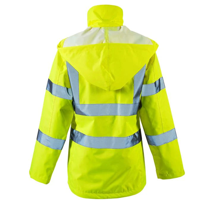 Supertouch - Ladies Hi Vis Yellow Sophia Lightweight Jacket - HV302 |  Supertouch