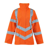 Supertouch - Ladies Hi Vis Orange Sophia Lightweight Jacket - HV303 |  Supertouch