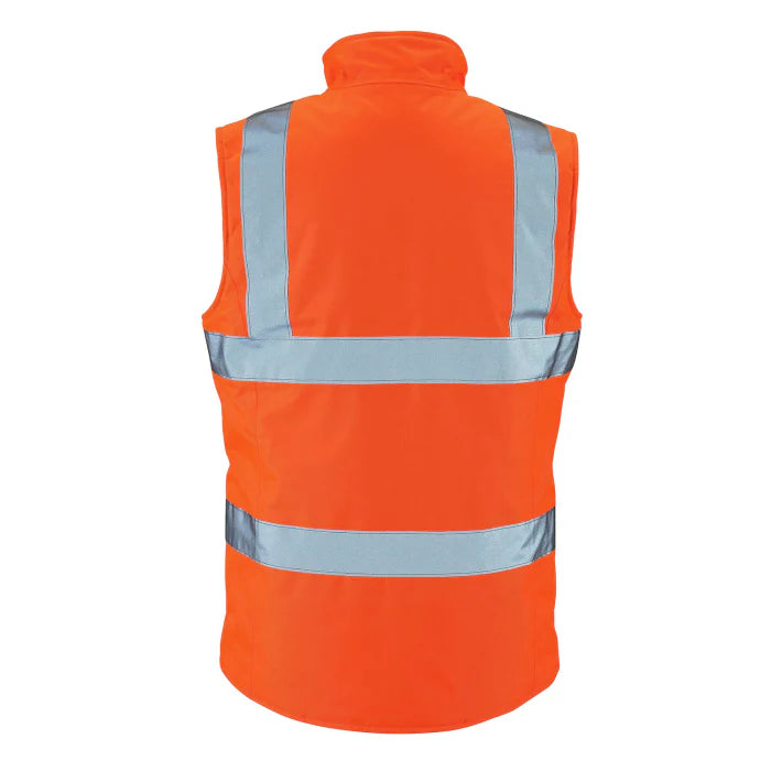 Supertouch - Ladies Hi Vis Orange Anjali Body Warmer - HV305 |  Supertouch