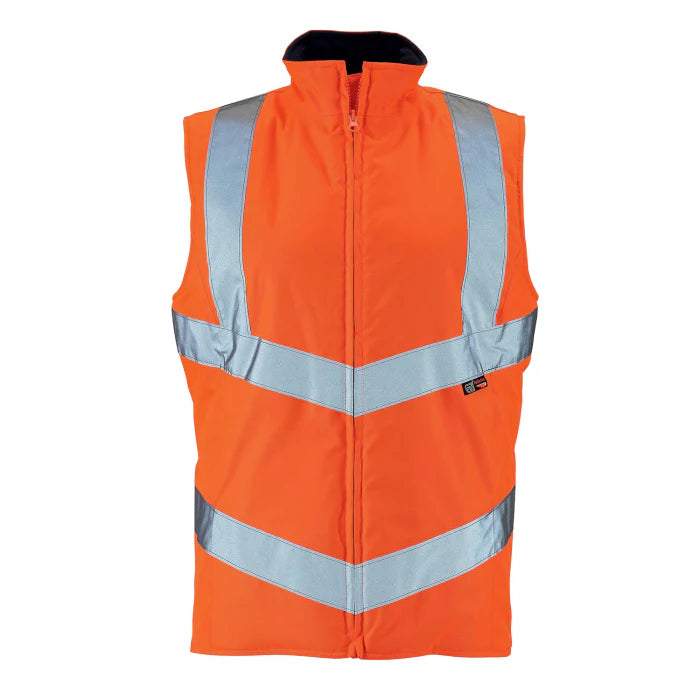 Supertouch - Ladies Hi Vis Orange Anjali Body Warmer - HV305 |  Supertouch