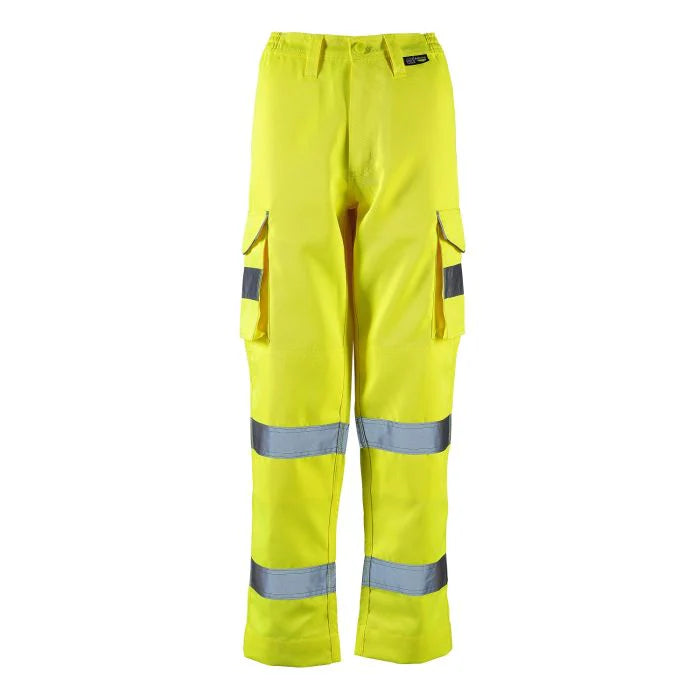 Supertouch - Ladies Hi Vis Yellow Hana Combat Trouser - HV310 |  Supertouch