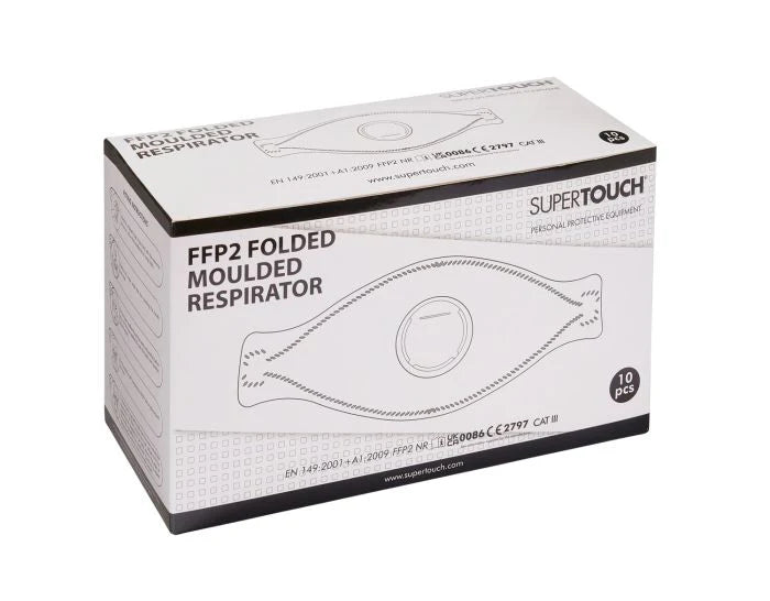 Supertouch - FFP2 Tri-Folded Moulded Mask - P202 |  Supertouch