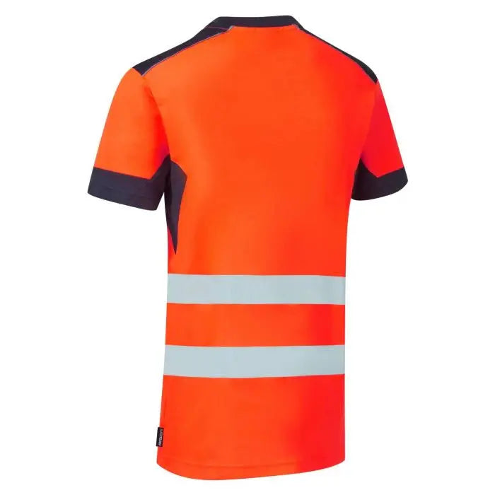 System Hi-Vis Eco CottonCool Orange T-Shirt - SYS12 |  Supertouch Blue Sphere