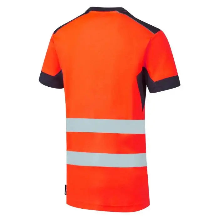 System Hi-Vis Eco CottonCool Orange T-Shirt - SYS12 |  Supertouch Blue Sphere