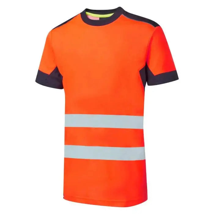 System Hi-Vis Eco CottonCool Orange T-Shirt - SYS12 |  Supertouch Blue Sphere