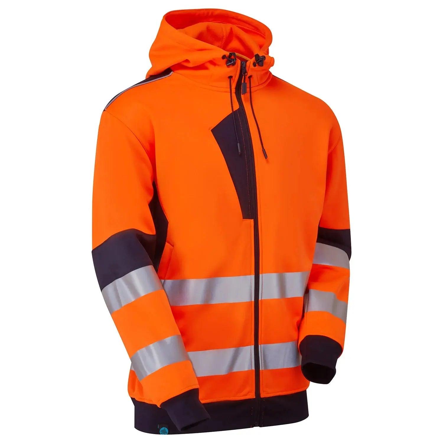 Supertouch Blue Sphere - System Hi-Vis Eco Zip Thru Orange Hoodie - SYS22 |  Supertouch Blue Sphere