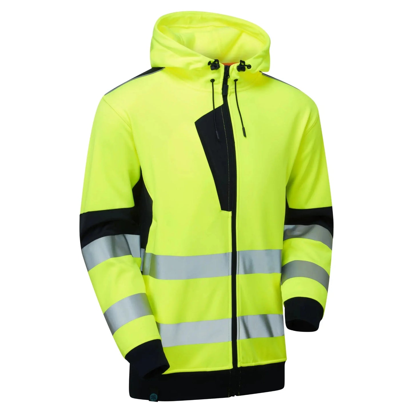 Supertouch Blue Sphere - System Hi-Vis Eco Zip Thru Yellow Hoodie - SYS21 |  Supertouch Blue Sphere