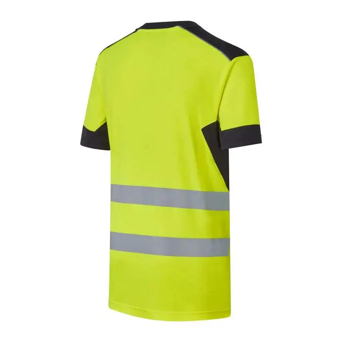 System Hi-Vis Eco CottonCool Yellow T-Shirt - SYS11 |  Supertouch Blue Sphere