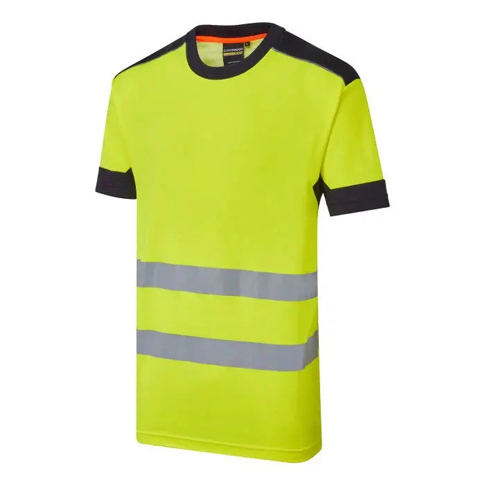 System Hi-Vis Eco CottonCool Yellow T-Shirt - SYS11 |  Supertouch Blue Sphere